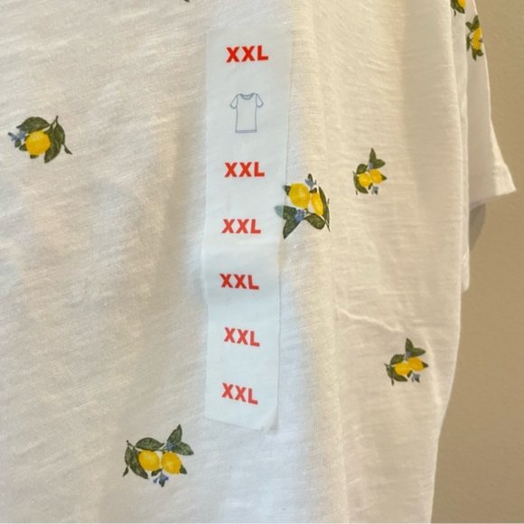 NEW! | Old Navy Everywear Lemon Print Short Sleeve Top | Size XXL | NWT - Picture 12 of 14